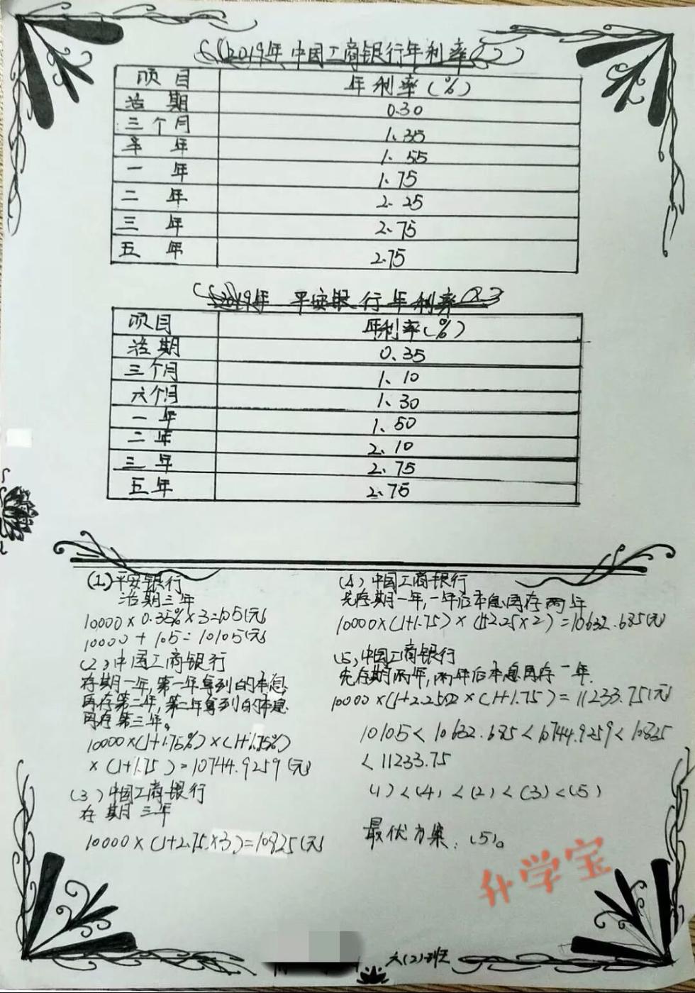 10000元存银行，怎样利息最高？杭州一群小学生交