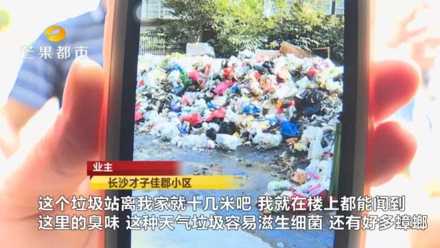 长沙才子佳郡小区运进外来垃圾 业主阻拦遭保安暴力殴打