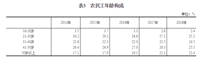 2018年农民工监测调查报告